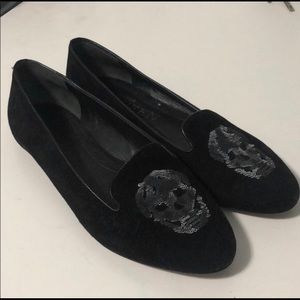 Alexander McQueen Skull Sequin Flats